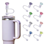 straw cap reusable silicone straw cap